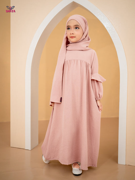 AMEENA JUBAH & SHAWL (DUSTY ROSE)