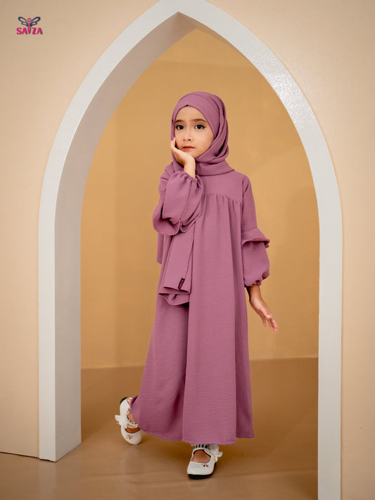 AMEENA JUBAH & SHAWL (DUSTY PURPLE)